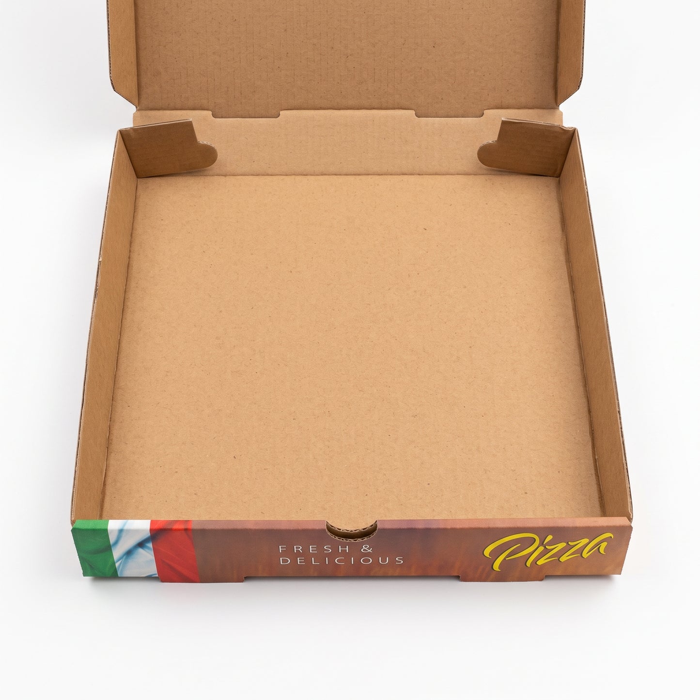 10" Full Colour Printed Pizza Boxes - E-Flute Corrugated